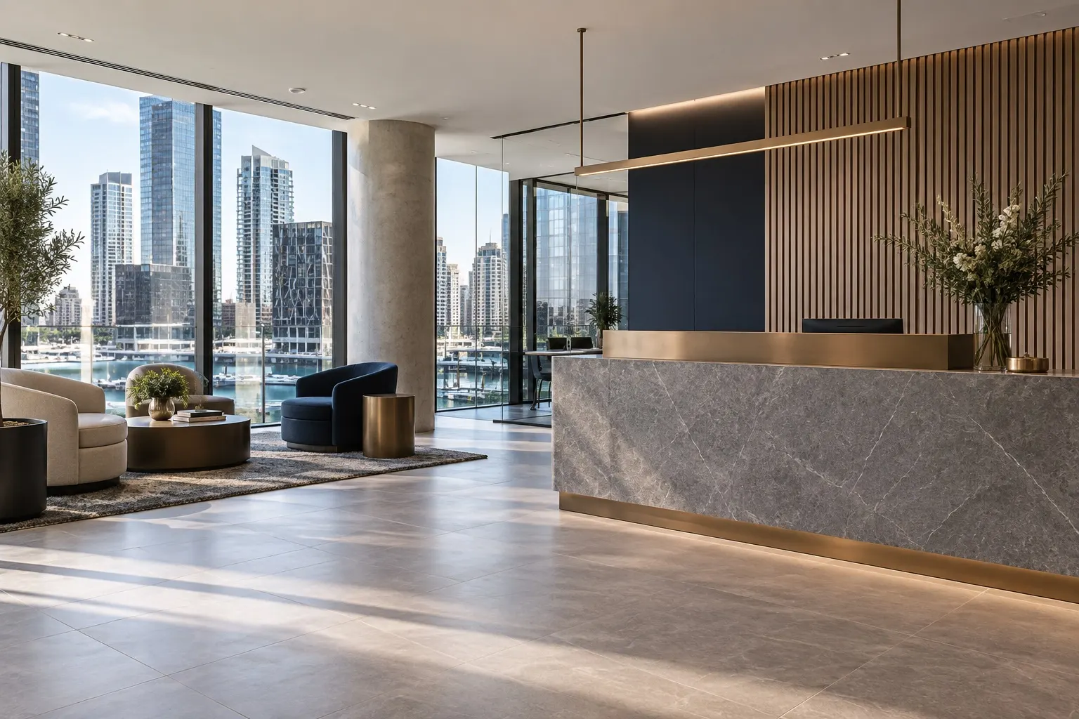 A contemporary property office in Melbourne Docklands