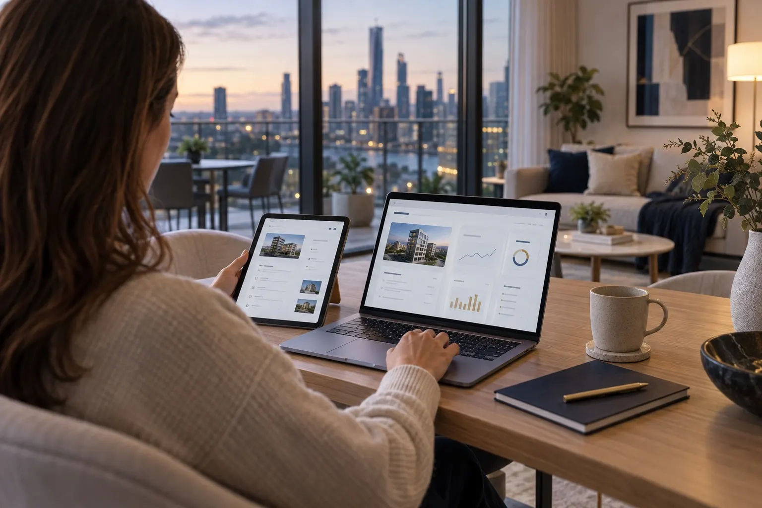 A property owner using Moment Group's digital maintenance resources